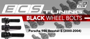 Porsche 986 Boxster S Black Wheel Bolts