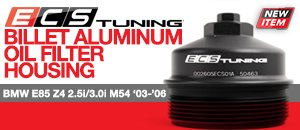 E85 Z4 2.5i 3.0i M54 Billet Aluminum Oil Filter Housing