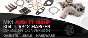 Audi MKI TT K04 Turbocharger With ECS Installation Kit
