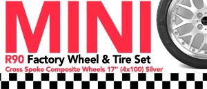 MINI R90 Wheels & Tire Set - Silver