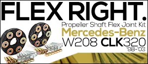 Merc-Benz W208 CLK Class Propeller Shaft Flex Joint Kit
