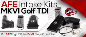 VW MKVI Golf AFE Performance Intake Kits