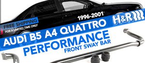 Audi B5 A4 Quattro H&R Performance Front Sway Bar