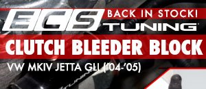 VW MKIV Jetta GLI ECS Clutch Bleeder Block