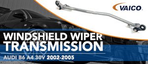 Audi B6 A4 30V V6 Vaico Windshield Wiper Transmission