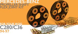 Mercedes-Benz W202 C280 C36 Propeller Shaft Flex Kit