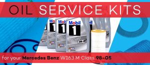 Mercedes Benz W163 M Class Oil Service Kits
