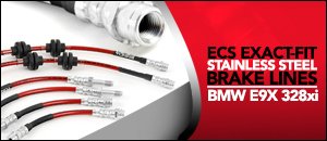 BMW E9X 328xi ECS Exact-Fit Stainless Brake Lines