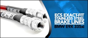 BMW E9X 335xi ECS Exact-Fit Stainless Brake Lines