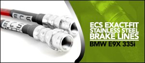 BMW E9X 335i ECS Exact-Fit Stainless Brake Lines