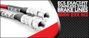 BMW E9X M3 ECS Exact-Fit Stainless Brake Lines