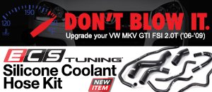 VW MKV GTI FSI 2.0T ECS Silicone Hose Kit