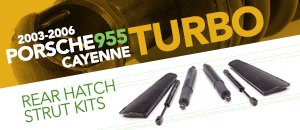 Porsche 955 Cayenne Turbo Rear Hatch Strut Kits