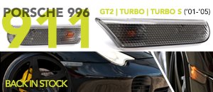 Porsche 996 911 Turbo Smoked Euro Side Markers