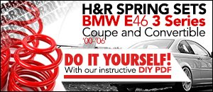BMW E46 Non-M RWD Coupe/Convertible H&R Spring Sets