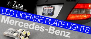 Mercedes-Benz W204 C-Class LED License Plate Lights kit