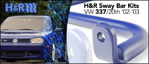 VW 337/20th H&R Sway Bar Kits