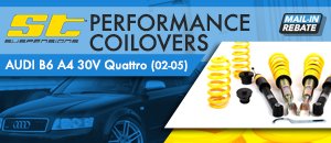 Audi B6 A4 30V Quattro ST Performance Coilovers