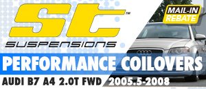 Audi B7 A4 2.0T FWD ST Performance Coilovers