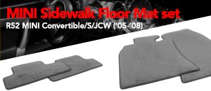 MINI R52 Sidewalk Floor Mat Set 