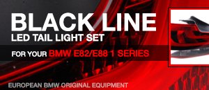 BMW E82/E88 Black Line LED Tail Light Set