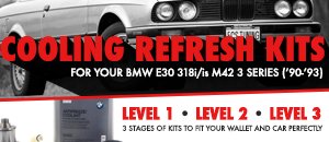 BMW E30 318i/is M42 3 Series Cooling Refresh Kits