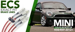MINI R58 & R59 Coupe/Roadster ECS Exact Fit Brake Lines