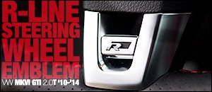 Volkswagen MKVI Golf R 2.0T Steering Wheel Emblems