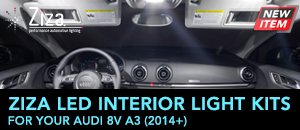 Audi 8V A3 Ziza Interior LED Lighting Kits