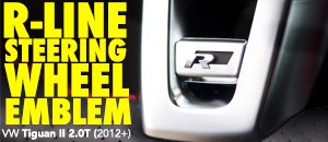 VW TIguan II 2.0T R-Line Steering Wheel Emblem