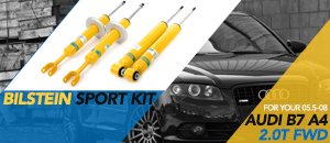 Audi B7 A4 2.0T FWD Bilstein Sport Shock Kit