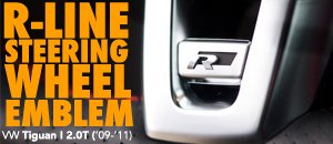 VW Tiguan I 2.0T R-Line Steering Wheel Emblem