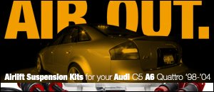 Audi C5 A6 Quattro Airlift Suspension Kits