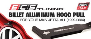 ECS Billet Aluminum Hood Pull MKIV Jetta