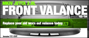 MKIV Jetta 2.0L Front Valance