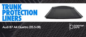 Audi B7 A4 Quattro Bremmen Parts Trunk Liners