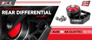 Audi B6 A4 Quattro ECS Performance Rear Diff Mount