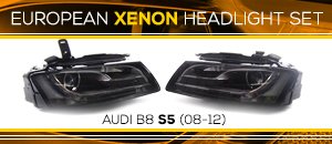 Audi B8 S5 European Xenon Headlight Set