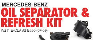 Mercedes-Benz W211 E550 Oil Separator & PCV Refresh Kit