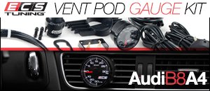 Audi B8 A4 2.0T Vent Pod Boost Gauge Kit