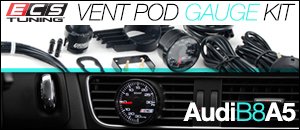 Audi B8 A5 2.0T Vent Pod Boost Gauge Kit