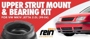 VW MKIV Jetta 2.0L Upper Strut Mount & Bearing Kit