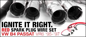 Red Ignition Wire Set VW B4 Passat VR6