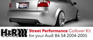Audi B6 S4 H&R Street Performance Coilover Kit