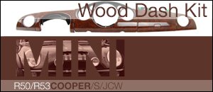 R50 R53 MINI Cooper Wood Dash Kit
