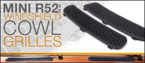 MINI R52 Windshield Cowl Grilles