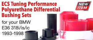 BMW E36 318i/is/ic ECS Performance Poly Diff Bushings