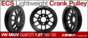 VW MKIV Golf/GTI 1.8T ECS Lightweight Crank Pulley