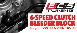 VW 337/20th ECS 6-Speed Clutch Bleeder Block