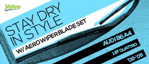 Audi B6 A4 1.8T Valeo Aero Wiper Set